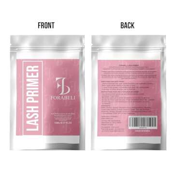 Forabeli Lash Primer for Eyelash Extensions 15ml - Enhances Adhesion, Removes Oils and Proteins for Longer Lasting Results