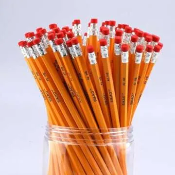 Sikao Pencils, Pencils #2, 12Pack Number 2 Pencils Bulk, Wood Pencils for Kids Sketching Drawing, Yellow HB No #2 Pencils with Erasers, Classroom Must Haves Essentials for Teachers, School Supplies