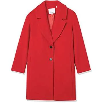 Lark & Ro Women's Stylish Shawl Collar Wool Coat