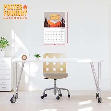 Halloween Calendar 2025 Horror Movie by John Carpenters Monthly Wall Calender 12 Month | American Made In The USA