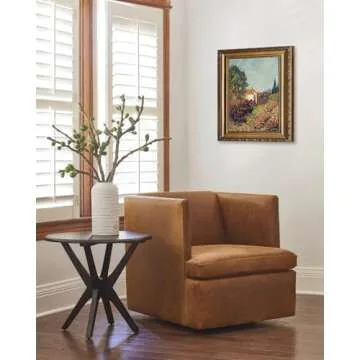 KBKBART Gold Framed Canvas Wall Art for Living Room, Vintage Landscape Oil Painting Farmhouse Decor, Retro Nature Canvas Art Prints for Wall Decor, Rustic Landscape Wall Decor for Bathroom, Bedroom Living Room, Vintage Art Wall Decor (12"x16")