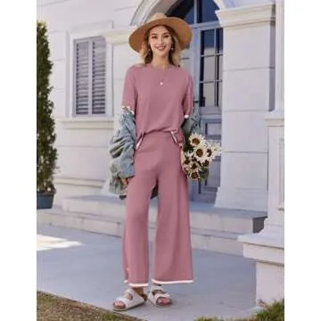 Ekouaer Women’s Lounge Set 2 Piece Travel Outfits