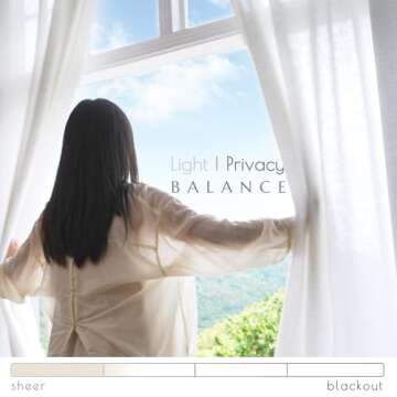 jinchan Linen Blend White Curtains 120 Inch Extra Long for Living Room Farmhouse Rod Pocket Back Tab Light Filtering Window Drapes for Bedroom Patio Door Curtains Off White 2 Panels