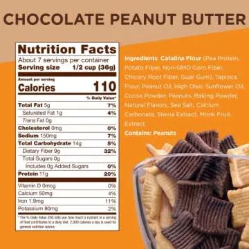 Catalina Crunch Chocolate Peanut Butter Cereal | Low Carb, Sugar Free, Gluten Free | Vegan, Plant Based Protein | Breakfast Protein Cereals | Keto Friendly Food