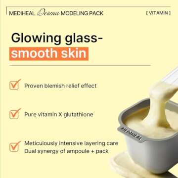 Mediheal Derma Modeling Pack (Vitamin) - Radiance Care For Smooth Skin - Easy DIY Home Spa Kits, Hydrating Icy Jelly Mask For Skin Refreshment
