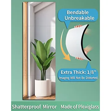 Shatterproof Full Length Wall Mirror for Home Gym