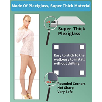 Shatterproof Full Length Wall Mirror for Home Gym