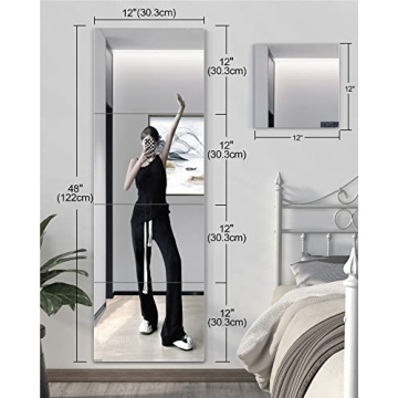 Shatterproof Full Length Wall Mirror for Home Gym