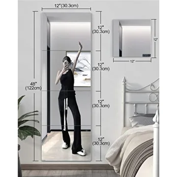 Shatterproof Full Length Wall Mirror for Home Gym