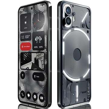 Nothing Phone (2) - 256 GB + 12 GB Ram, Glyph Interface, OS 2.0, 50 MP Dual Camera,OIS, 6.7” LTPO OLED Display, 4700mAh Battery, Water Resistant IP54, LTE, GSM only, Android Phone, Dark Grey