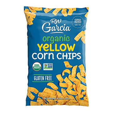 RW Garcia Organic Yellow Corn Chips - Gluten Free, Deliciously Crunchy, 4 Pack