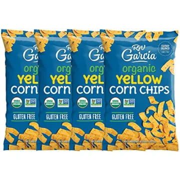 RW Garcia Organic Yellow Corn Chips 4-Pack Gluten-Free