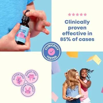 JoySpring Genius Drops for Kids | Clinically Proven Focus Supplement | Liquid Herbal Focus Supplement with Ginkgo Biloba for Kids (1 fl oz) 30 Servings