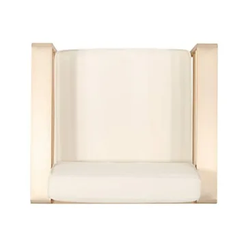 Cheney Bay Outdoor Aluminum Club Chairs Set of 2 Gold White