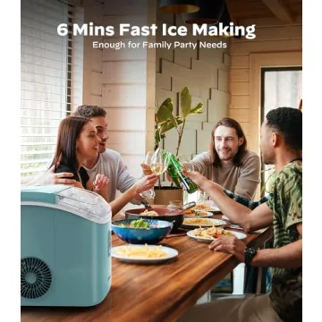 Nugget Ice Maker - Portable & Self Cleaning Green Machine