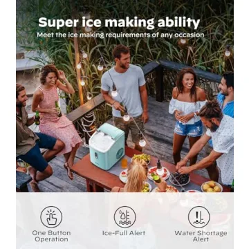 Nugget Ice Maker - Portable & Self Cleaning Green Machine