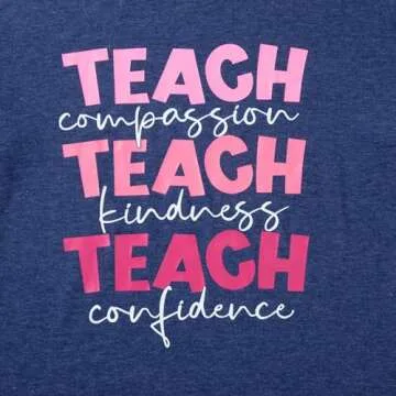 SFHFY Teacher Shirt Womens Wildflowers Letter Teacher Plant Shirts Shirts Flowers Graphic Short Sleeve Tee