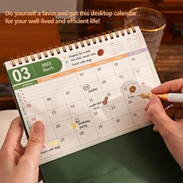 2024-2025 Small Desk Calendar - Monthly View