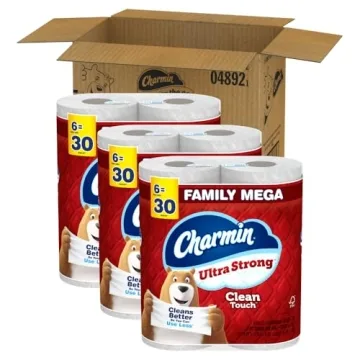 Charmin Ultra Strong Clean Touch: 18 Mega Rolls for Comfort