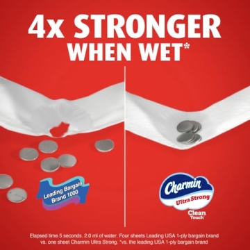 Charmin Ultra Strong Clean Touch: 18 Mega Rolls for Comfort