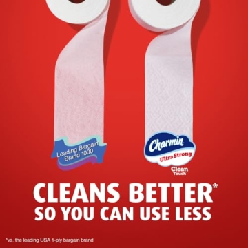 Charmin Ultra Strong Clean Touch: 18 Mega Rolls for Comfort