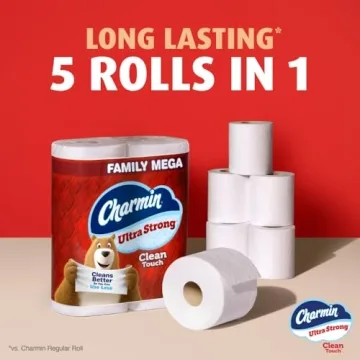 Charmin Ultra Strong Clean Touch: 18 Mega Rolls for Comfort