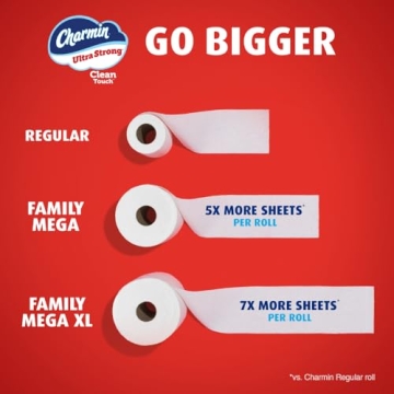 Charmin Ultra Strong Clean Touch: 18 Mega Rolls for Comfort