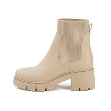 Stylish REDTOP Women's Elastic Chelsea Boots for Comfort