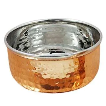 Traditional Indian Dinnerware Set - 13 Inch Thali & Bowls