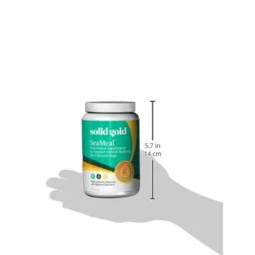 Solid Gold Dog & Cat Vitamin Supplements - Kelp Powder, Omega 3, Vitamins, Digestive Enzymes, Immune Support - 1 LB