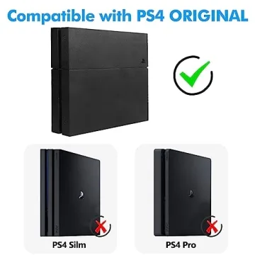 Durable Wall Mount for PS4 with Controller and Headset Storage