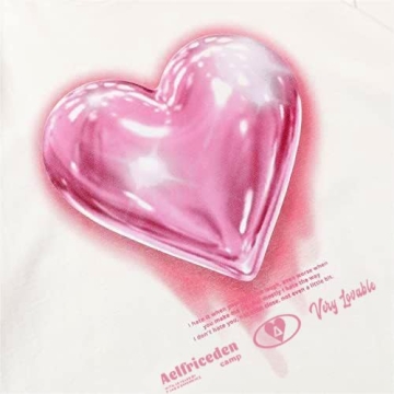 Aelfric Eden Love Balloon Graphic Tee Summer Unisex Cotton