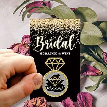 Exciting Bridal Shower Scratch Off Game Cards - 50 Pack