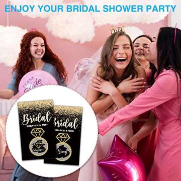 Exciting Bridal Shower Scratch Off Game Cards - 50 Pack
