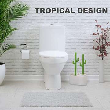 ALLOBUB Cactus Toilet Plunger and Brush Set for Bathroom Cleaning - 1 Set