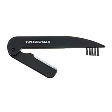 Tweezerman Precision Folding Brow Razor - Ideal Grooming Tool for All