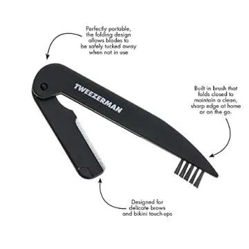 Tweezerman Precision Folding Brow Razor for All