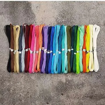 INSPIRELLE 30 Colors Waxed Polyester Twine for Jewelry