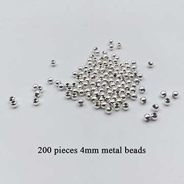 INSPIRELLE 30 Colors Waxed Polyester Twine Cord 1mm Macrame Bracelet Thread Artisan String for Jewelry Making with 200 Metal Beads, 10m Each Color