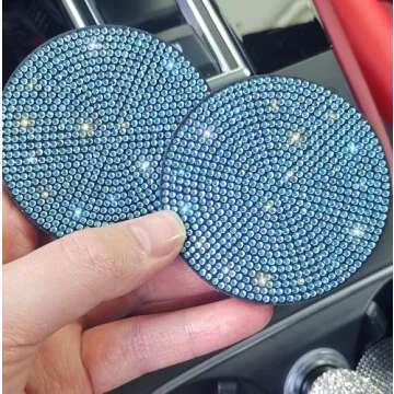NBTEPEM Bling Car Coasters - Stylish Silicone Accessories