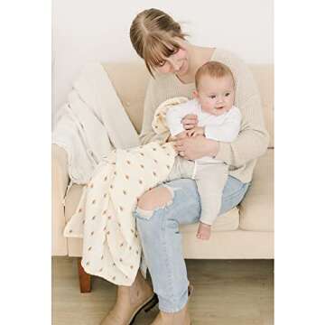 Konssy 3 Pack Muslin Swaddle Blankets for Unisex, Newborn Receiving Blanket, Large 47 x 47 inches, Soft Breathable Muslin Baby Swaddles for Boys & Girls