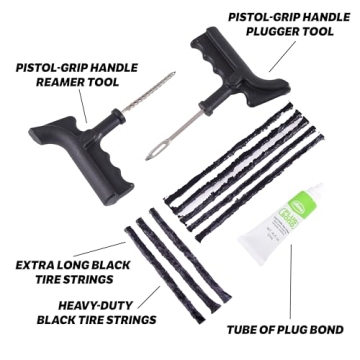 Slime 2040-A Tire Repair Plug Kit for Efficient Repairs