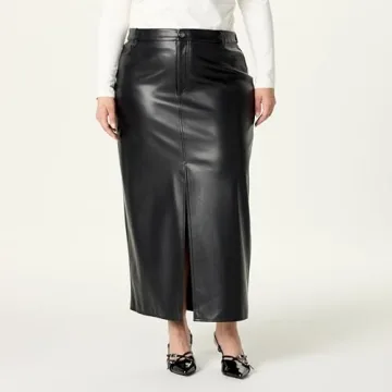 Stylish Larissa Vegan Leather Maxi Skirt for Women