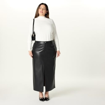 Stylish Larissa Vegan Leather Maxi Skirt for Women