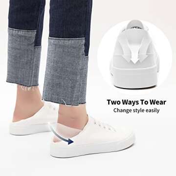 Women's Slip on PU Leather Fashion Sneakers - Casual Style