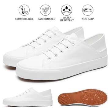 Women's Slip on PU Leather Fashion Sneakers - Casual Style