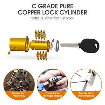 ICOCPRO Folding Bike Lock – High Security, Compact Design