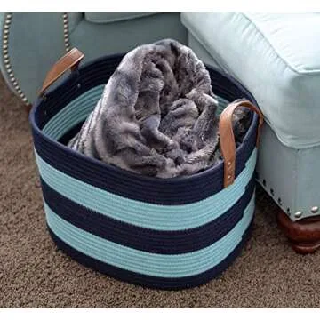 Stylish Sweetzer & Orange Woven Storage Basket - Ideal Gift