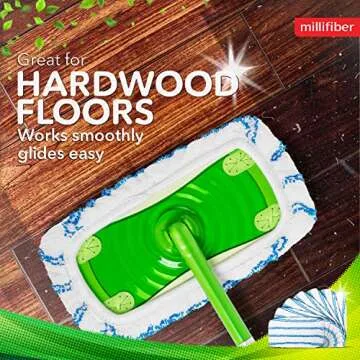Millifiber Microfiber Mop Pads for Swiffer Sweeper (4-Pack)