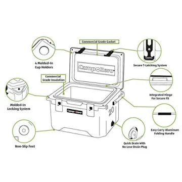 CAMP-ZERO 20L Premium Cooler with Cup Holders